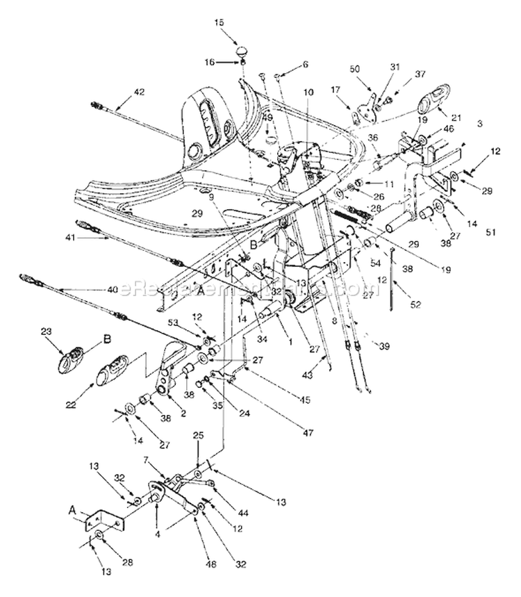 Page G Diagram and Parts List for 13A-325-402 1999 Yard Man Lawn Tractor